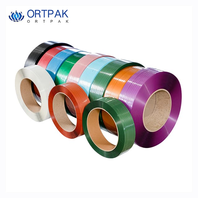 Custom PET strap — variety of widths, colours, and specifications for bespoke industrial requirements