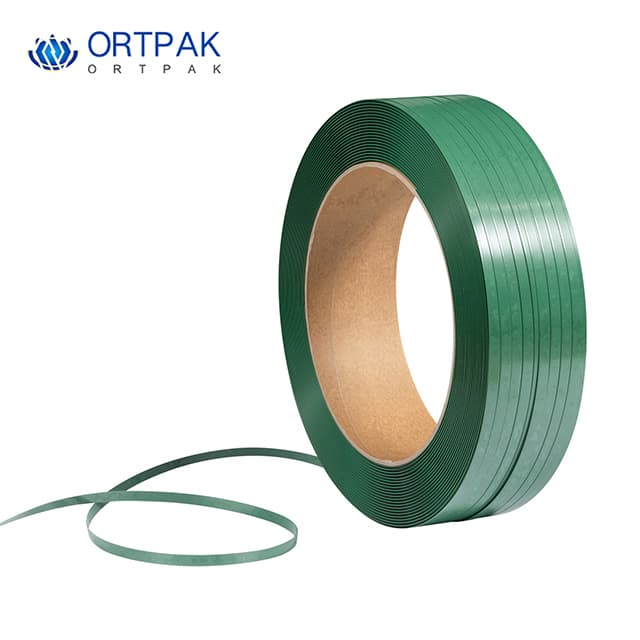 Embossed PET strap surface — grip texture for semi-automatic tools
